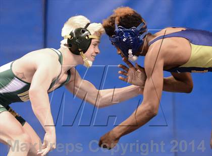 Thumbnail 3 in NCHSAA Individual Wrestling 3A Semifinals photogallery.