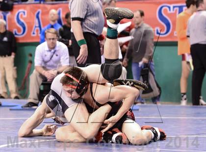 Thumbnail 3 in NCHSAA Individual Wrestling 3A Semifinals photogallery.