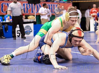 Thumbnail 1 in NCHSAA Individual Wrestling 3A Semifinals photogallery.