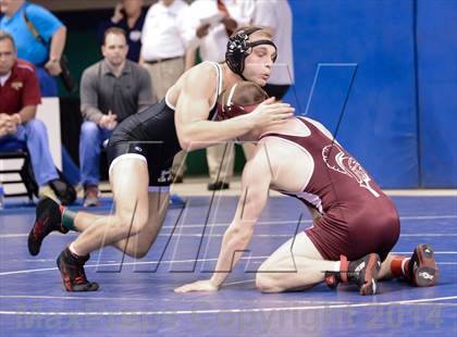 Thumbnail 1 in NCHSAA Individual Wrestling 3A Semifinals photogallery.