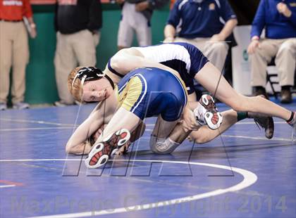 Thumbnail 1 in NCHSAA Individual Wrestling 3A Semifinals photogallery.