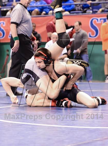 Thumbnail 2 in NCHSAA Individual Wrestling 3A Semifinals photogallery.