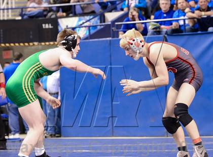 Thumbnail 3 in NCHSAA Individual Wrestling 3A Semifinals photogallery.