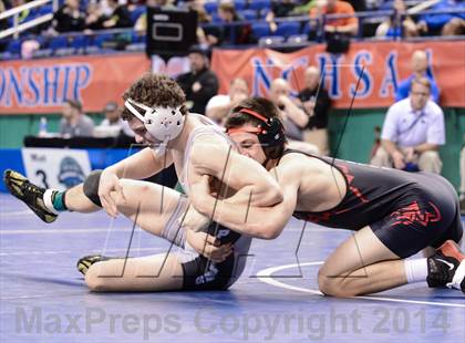 Thumbnail 3 in NCHSAA Individual Wrestling 3A Semifinals photogallery.