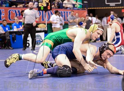 Thumbnail 3 in NCHSAA Individual Wrestling 3A Semifinals photogallery.