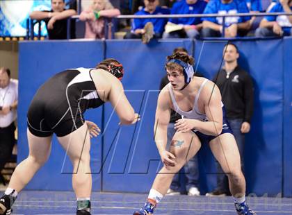 Thumbnail 2 in NCHSAA Individual Wrestling 3A Semifinals photogallery.