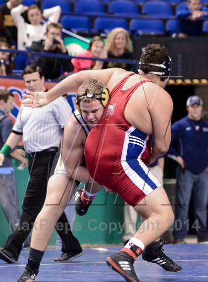 Thumbnail 2 in NCHSAA Individual Wrestling 3A Semifinals photogallery.