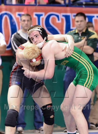 Thumbnail 2 in NCHSAA Individual Wrestling 3A Semifinals photogallery.
