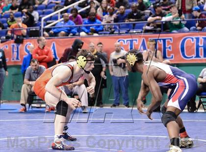 Thumbnail 2 in NCHSAA Individual Wrestling 3A Semifinals photogallery.