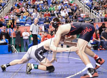 Thumbnail 1 in NCHSAA Individual Wrestling 3A Semifinals photogallery.