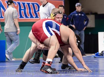 Thumbnail 1 in NCHSAA Individual Wrestling 3A Semifinals photogallery.