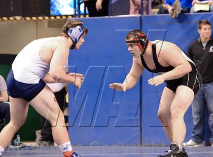 Thumbnail 3 in NCHSAA Individual Wrestling 3A Semifinals photogallery.