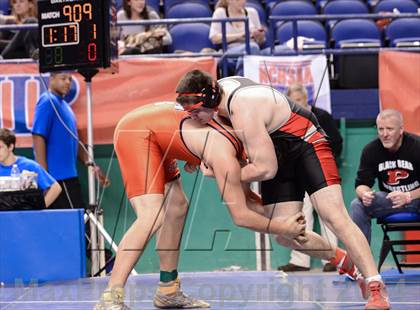 Thumbnail 2 in NCHSAA Individual Wrestling 3A Semifinals photogallery.