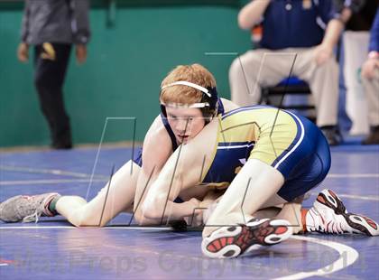 Thumbnail 3 in NCHSAA Individual Wrestling 3A Semifinals photogallery.