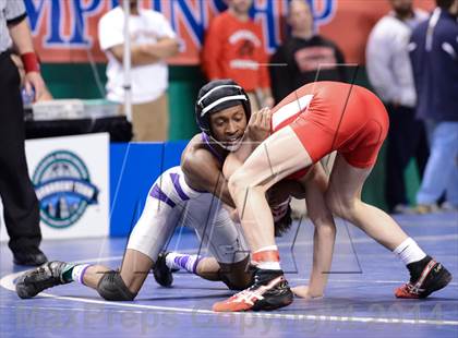 Thumbnail 1 in NCHSAA Individual Wrestling 3A Semifinals photogallery.