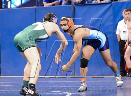 Thumbnail 1 in NCHSAA Individual Wrestling 3A Semifinals photogallery.