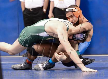 Thumbnail 1 in NCHSAA Individual Wrestling 3A Semifinals photogallery.