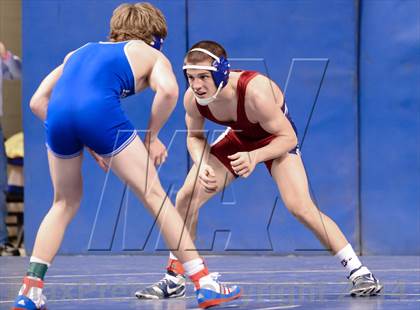 Thumbnail 1 in NCHSAA Individual Wrestling 3A Semifinals photogallery.