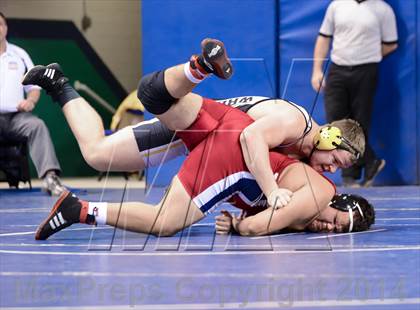 Thumbnail 2 in NCHSAA Individual Wrestling 3A Semifinals photogallery.