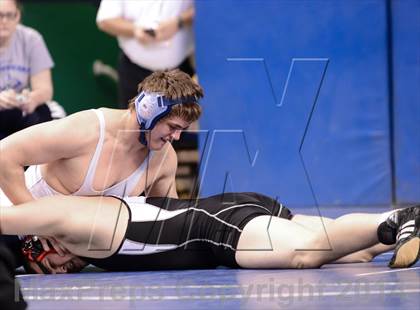 Thumbnail 1 in NCHSAA Individual Wrestling 3A Semifinals photogallery.