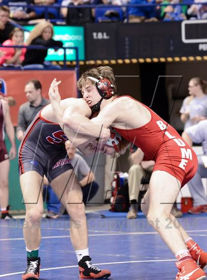 Thumbnail 2 in NCHSAA Individual Wrestling 3A Semifinals photogallery.