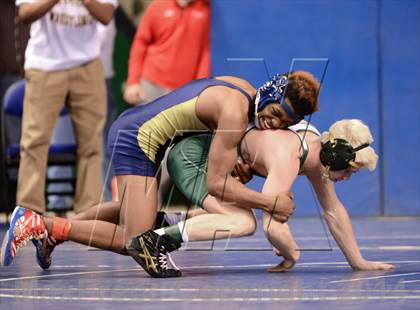 Thumbnail 1 in NCHSAA Individual Wrestling 3A Semifinals photogallery.