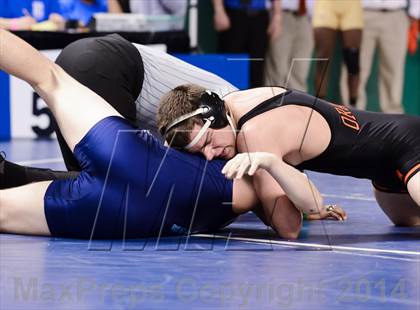Thumbnail 3 in NCHSAA Individual Wrestling 3A Semifinals photogallery.