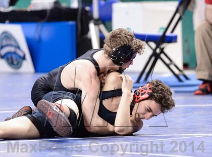Thumbnail 2 in NCHSAA Individual Wrestling 3A Semifinals photogallery.