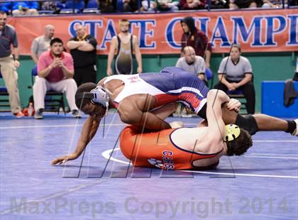 Thumbnail 3 in NCHSAA Individual Wrestling 3A Semifinals photogallery.