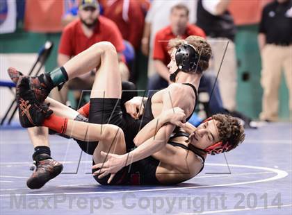Thumbnail 1 in NCHSAA Individual Wrestling 3A Semifinals photogallery.