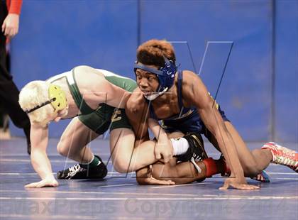 Thumbnail 2 in NCHSAA Individual Wrestling 3A Semifinals photogallery.