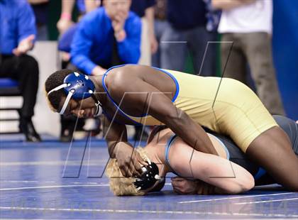 Thumbnail 3 in NCHSAA Individual Wrestling 3A Semifinals photogallery.