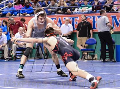 Thumbnail 2 in NCHSAA Individual Wrestling 3A Semifinals photogallery.