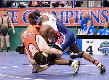 Thumbnail 1 in NCHSAA Individual Wrestling 3A Semifinals photogallery.