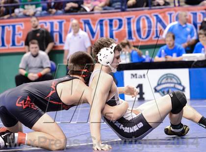 Thumbnail 3 in NCHSAA Individual Wrestling 3A Semifinals photogallery.