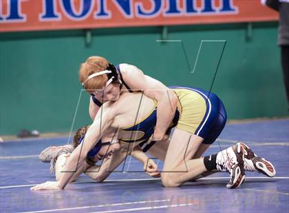 Thumbnail 3 in NCHSAA Individual Wrestling 3A Semifinals photogallery.