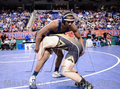 Thumbnail 1 in NCHSAA Individual Wrestling 3A Semifinals photogallery.