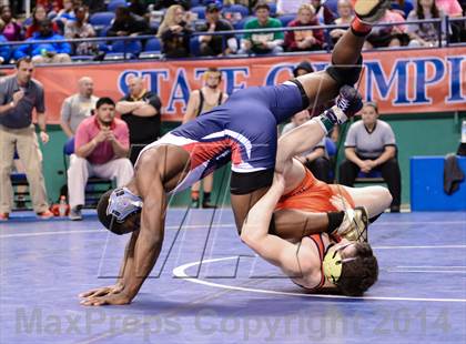 Thumbnail 1 in NCHSAA Individual Wrestling 3A Semifinals photogallery.
