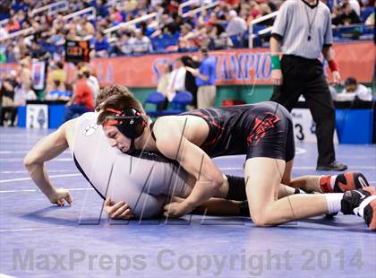Thumbnail 3 in NCHSAA Individual Wrestling 3A Semifinals photogallery.
