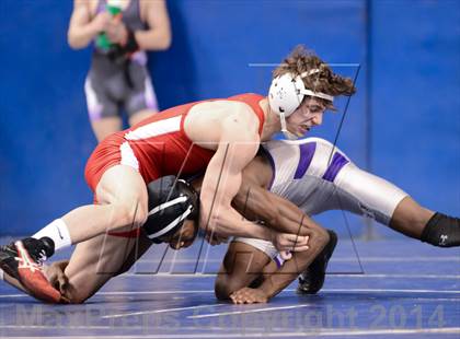 Thumbnail 1 in NCHSAA Individual Wrestling 3A Semifinals photogallery.