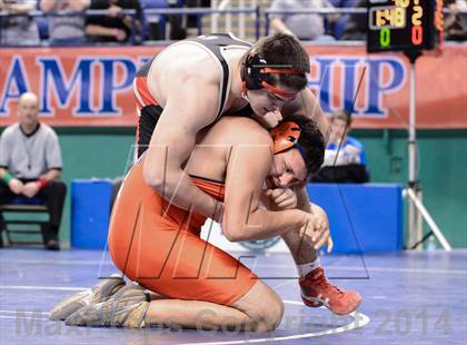 Thumbnail 1 in NCHSAA Individual Wrestling 3A Semifinals photogallery.