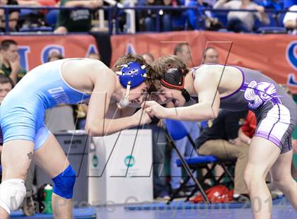 Thumbnail 1 in NCHSAA Individual Wrestling 3A Semifinals photogallery.