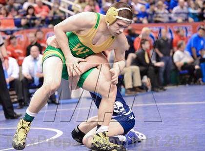 Thumbnail 1 in NCHSAA Individual Wrestling 3A Semifinals photogallery.
