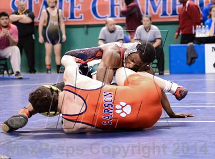 Thumbnail 2 in NCHSAA Individual Wrestling 3A Semifinals photogallery.