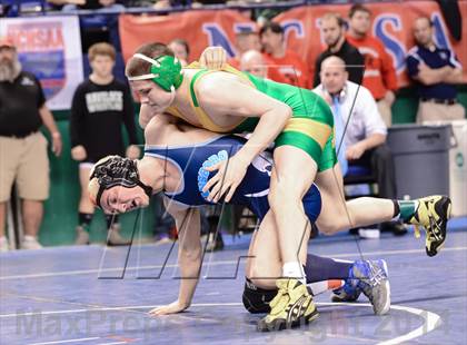 Thumbnail 1 in NCHSAA Individual Wrestling 3A Semifinals photogallery.