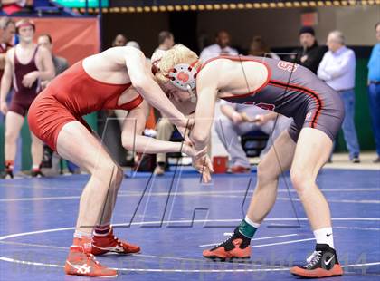 Thumbnail 2 in NCHSAA Individual Wrestling 3A Semifinals photogallery.