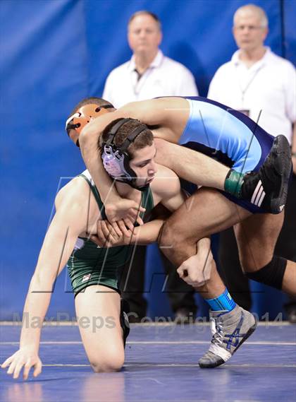Thumbnail 2 in NCHSAA Individual Wrestling 3A Semifinals photogallery.
