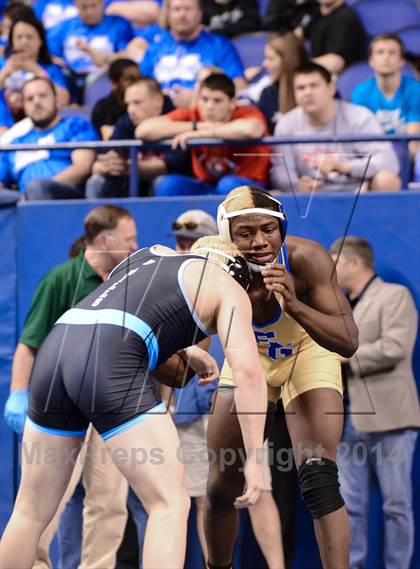 Thumbnail 2 in NCHSAA Individual Wrestling 3A Semifinals photogallery.