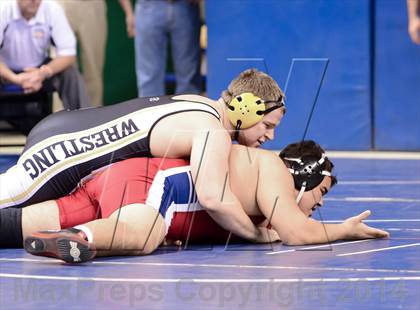 Thumbnail 3 in NCHSAA Individual Wrestling 3A Semifinals photogallery.