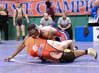 Thumbnail 2 in NCHSAA Individual Wrestling 3A Semifinals photogallery.